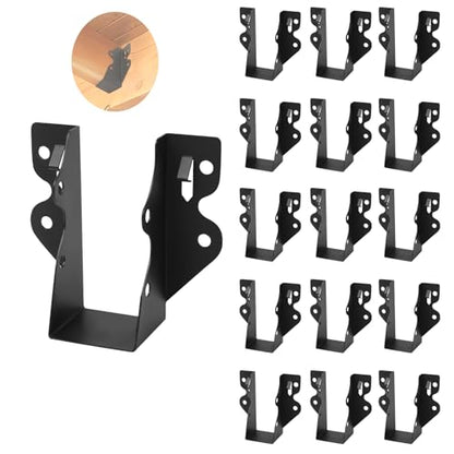 16 Pcs 2"x 6" Joist Hanger|Q235B Carbon Steel - size: 16, style: 2"x 6"