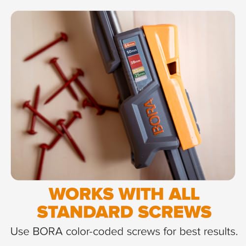 BORA Pro Compact Metal Pocket Hole Jig Complete Kit, Auto-Calibrating - size: Compact Jig