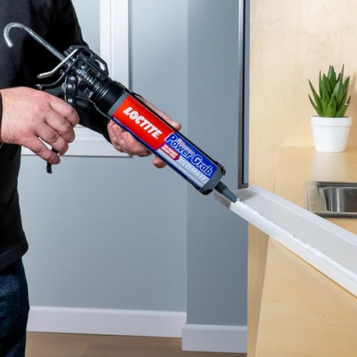 Loctite Power Grab Ultimate Construction Adhesive, 9 fl oz Cartridge, 1 Pack - Versatile High Strength, Wide Temperature Range Construction Glue - size: 9 fl oz Cartridge, Pack of 1