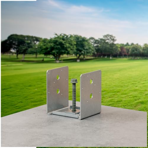 Simpson Strong-Tie ABU66RZ ABU ZMAX Galvanized Adjustable Standoff Post Base for 6x6 Rough