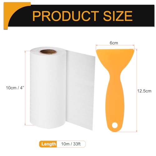 HARFINGTON Wood Grain Repair Tape 4" x 33ft Self Adhesive Repair Patch - color: White Wood, size: 4 Inch x 33ft