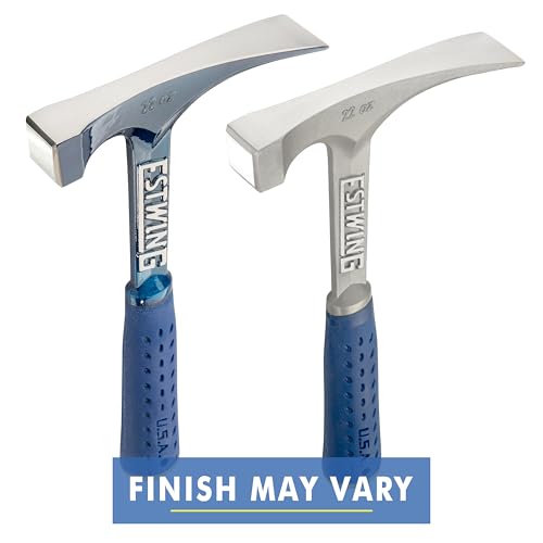 ESTWING Bricklayers/Mason's Hammer, 22 oz Brick Hammer, E6-22BLC - style: Short Handle