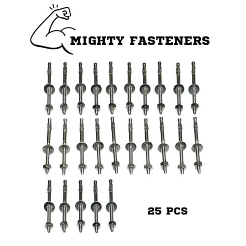 Mighty Fasteners 304 Stainless Steel Wedge Anchors 1/4" X 3-1/4" - 25 Pack - size: 1/4" X 3-1/4"