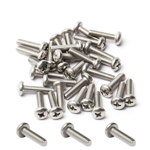 30Pcs M4-0.7 x 16mm Pan Head Phillips Machine Screws - size: M4 x 16mm