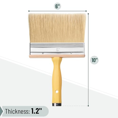 Bates- Deck Stain Brush, 6 Inch, Stain Brushes for Wood, Deck Brush, Large Paint Brushes