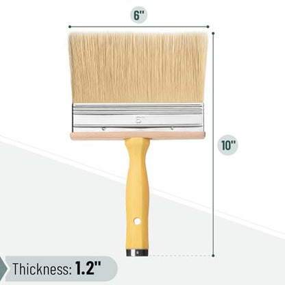Bates- Deck Stain Brush, 6 Inch, Stain Brushes for Wood, Deck Brush, Large Paint Brushes