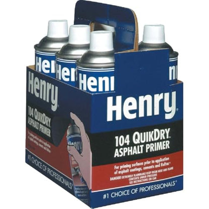 HENRY/ MONSEY HE104Q027Quikdry 104Q Asphalt Spray Primer Quikdry Asphalt Spray Primer, Series: 104Q, 17 Oz, Aerosol Can Packing, 550 G/L Voc, Liquefied Gas, 50 - 125 Sq' Coverage, Petroleum Distillates Odor/Scent, -138 deg F Flash Pt., composition: Petrol