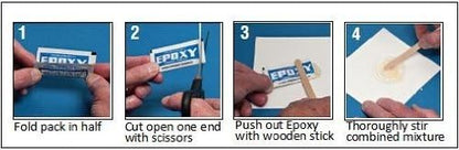 Hardman Double Bubble Red (#04001) Extra Fast Setting 3-5 Minute Epoxy - 5 Pack