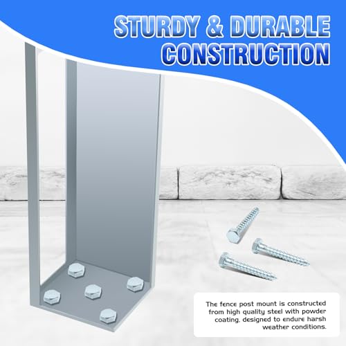 Vinyl Fence Concrete/Wood Post Mount Tower Fit for 5"x5"x36"