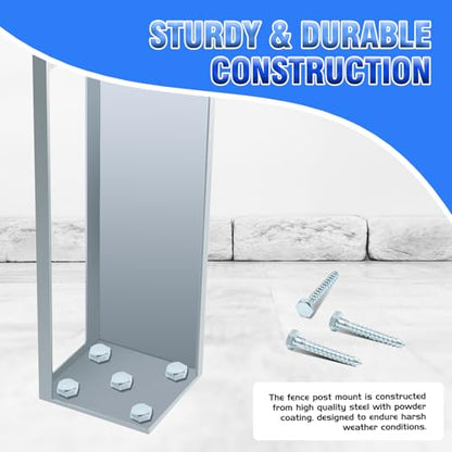 Vinyl Fence Concrete/Wood Post Mount Tower Fit for 5"x5"x36"