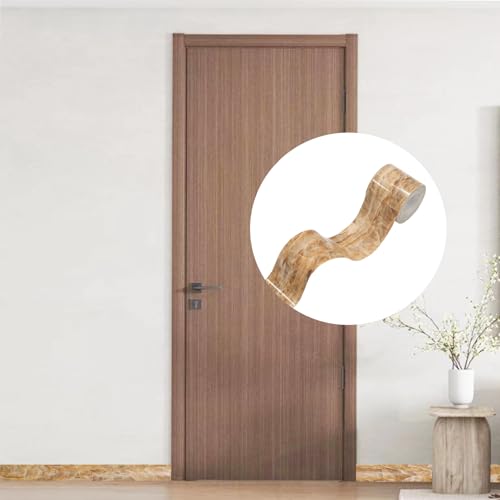 Lilaly 2 inches x 32 feet Wood Grain Repair Tape,Wood Grain Tape,Widely Used for Tables, Doors, Floor and DIY(Huang Bingyu) - color: Huang Bingyu