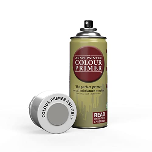 The Army Painter, Colour Primer Ash Grey, 400 ml acrylic spray - color: Ash Grey