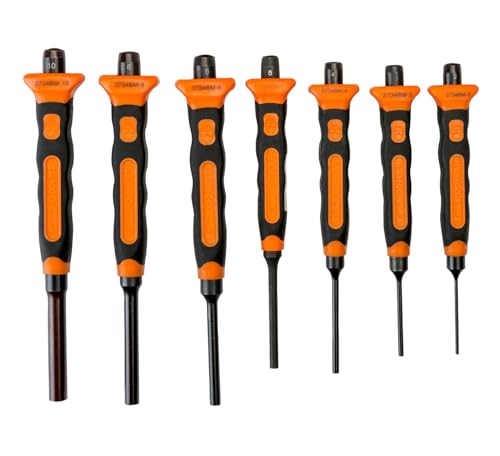 Bahco 3734BMS/7 Soft Grip Pin Punch Set (7 Piece)