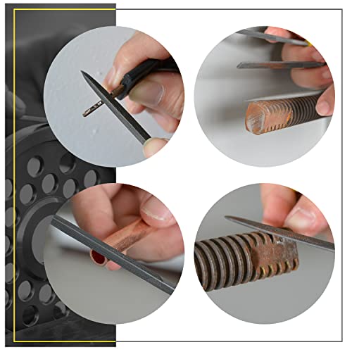Needle File Set, 10 Pieces Hand Metal Files - color: Yellow-10pcs