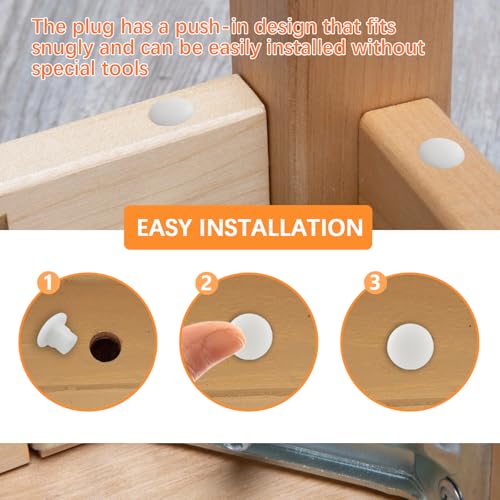 50Pcs 3/16" Plastic Hole Plugs, Snap in Shelf Hole Plugs