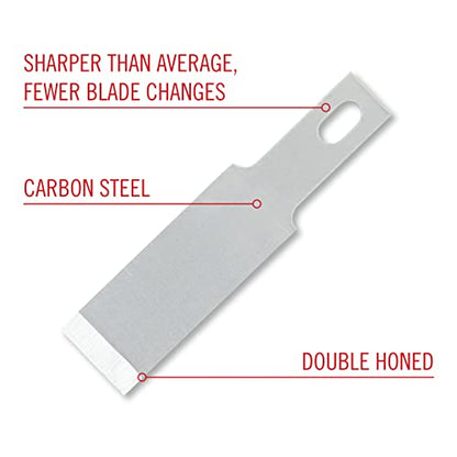 Excel Blades #18 100-Pack Wood Chisel Blades, 1/2-Inch Carbon Steel, USA