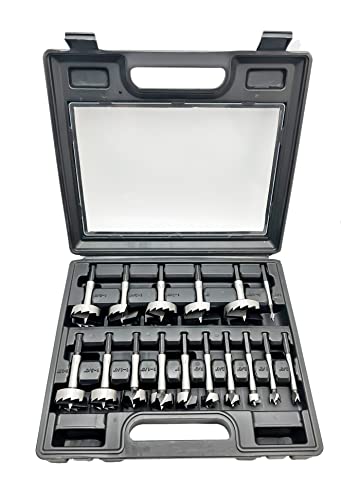 Forstner Bit Set 16Pcs Hex Shank, Wood Drill Bits Set with Multi Sided Shank - style: 16PCS