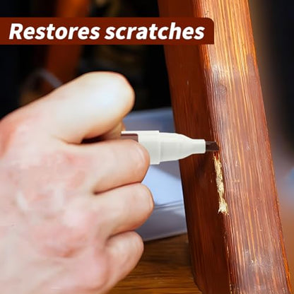 SYCOOVEN Furniture Wood Repair Marker, Scratch Fix Pen for Floors, Tables - Simple Paint Touch Up for Stains, Carpenters (Black)