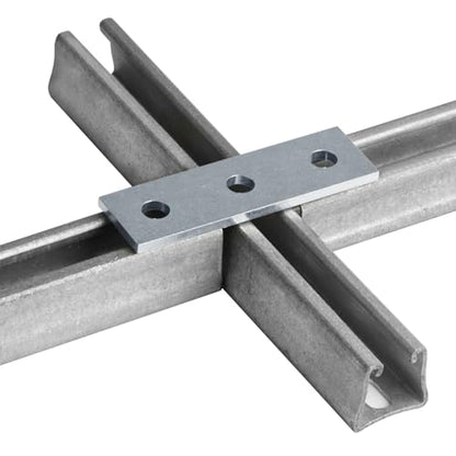 heneng 9 Pack Strut Flat Plate Hardware for 1-5/8" Strut Channel,5-3/8" L - size: Length:5-3/8"