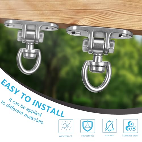 Heavy Duty Swing Hanger 1000 LB Capacity 360° Rotary - size: Heart-shaped 1PCS