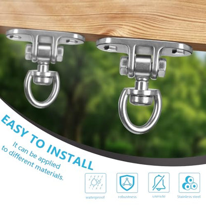 Heavy Duty Swing Hanger 1000 LB Capacity 360° Rotary - size: Heart-shaped 1PCS