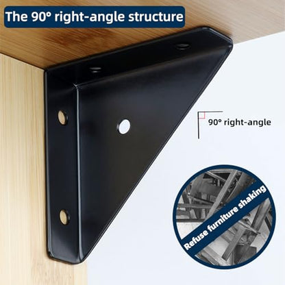 2-9/16" Corner Brace L Bracket for Wood – 10 Pack Right Angle Brackets