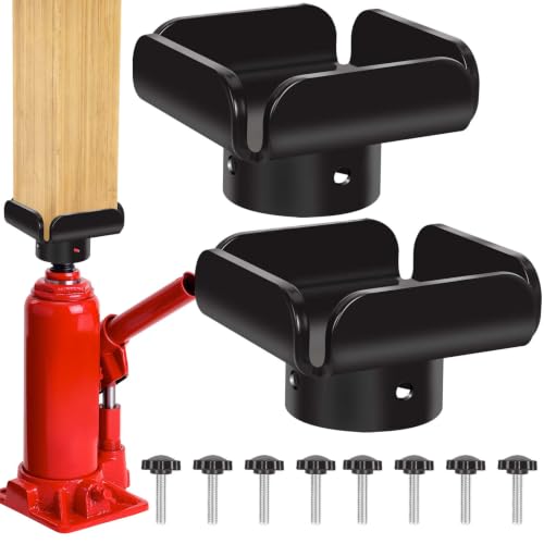 2 Pack Bottle Jack to Post Adaptor Centering Pin for 4x4 Wood Beams Steel - color: 2
