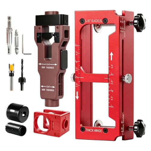 Door Hinge Jig, Door Hinge Template Kit, Door Lock & Latch Installation Kit