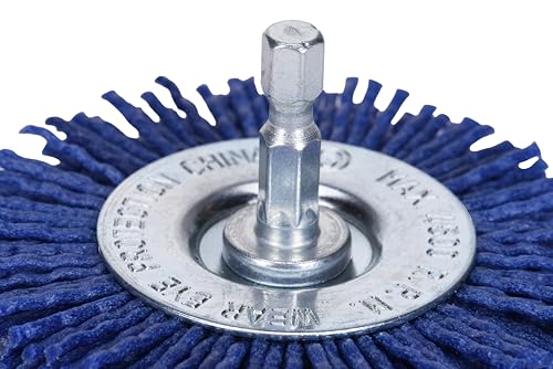 Century Drill & Tool 77433 Nylon Abrasive Radial Brush, 3", Fine - size: 3" Fine