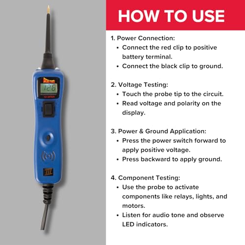 Power Probe 3 Circuit Tester Kit with Case & Accessories (PP319FTCBLU) - color: Blue - Limited Edition