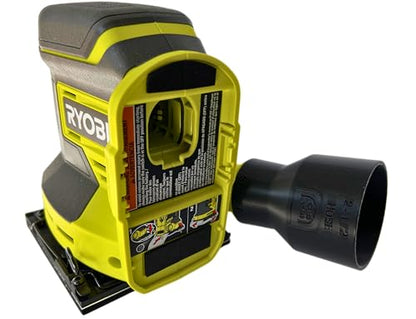 Sander Vacuum Adapter for Ryobi ONE+ 18-Volt Cordless Sanders PCL406 5" Orbital Random PCL401 PCL401B Quarter Sheet Sanders - Shop Vac Attachment for Dust Collection (2-1/2") by 1058 Designs - style: 2-1/2"
