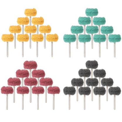 40PCS 1 Inch Abrasive Buffing Wheel for Dremel and Drill