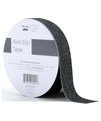 Mr. Pen Anti Slip Tape, 1 Inch x 20 Feet, Black, Non Skid Tape for Stairs - size: 1 Inch, 20 Feet