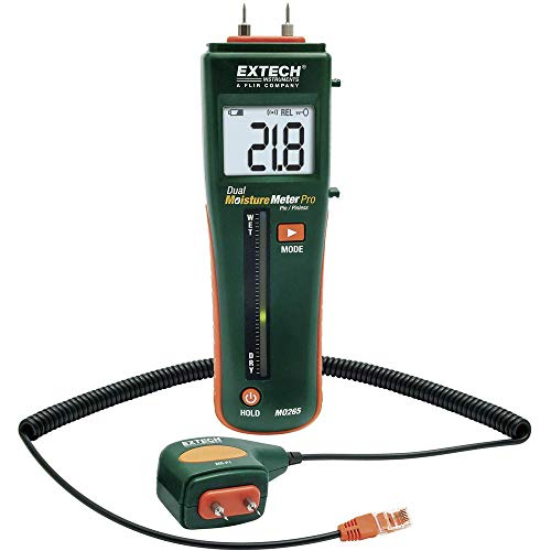 Extech MO265 Combination Pin and Pinless Moisture Meter with RJ45 - style: MO265