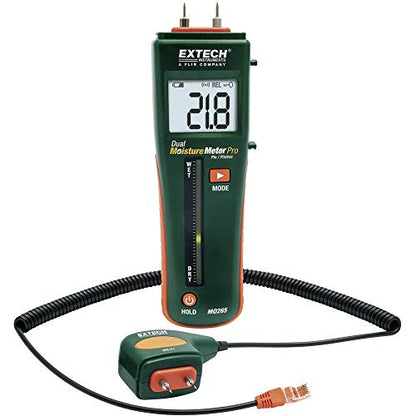 Extech MO265 Combination Pin and Pinless Moisture Meter with RJ45 - style: MO265