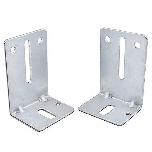 4 Pack Garage Door Track Jamb Bracket, Heavy Duty 12 Gauge Steel Garage Door Parts, Garage Door J6 Track Bracket for Garage Door Reinforcement (89mm) - size: 89mm