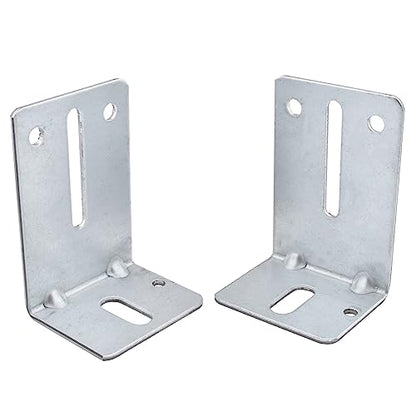 4 Pack Garage Door Track Jamb Bracket, Heavy Duty 12 Gauge Steel Garage Door Parts, Garage Door J6 Track Bracket for Garage Door Reinforcement (89mm) - size: 89mm