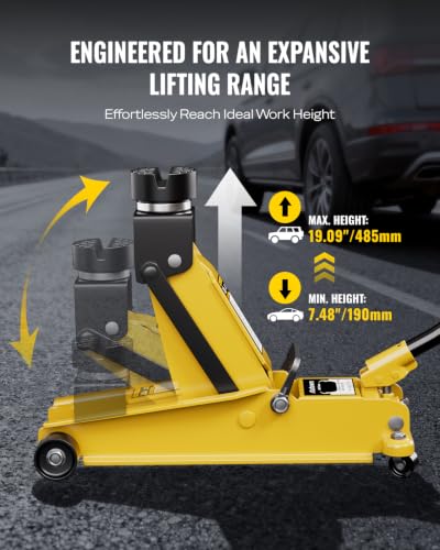 AUTOWN Heavy Duty 3 Ton Floor Jack, Hydraulic Car Jack with Quick Lift Pump