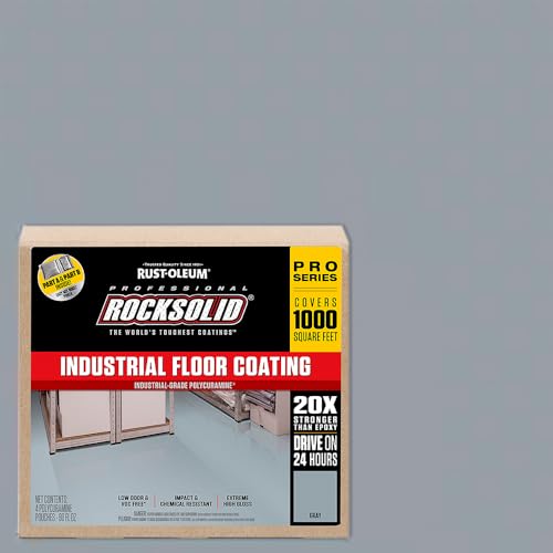 RockSolid Professional Industrial Floor High Gloss Gray Coating Kit - color: Gray