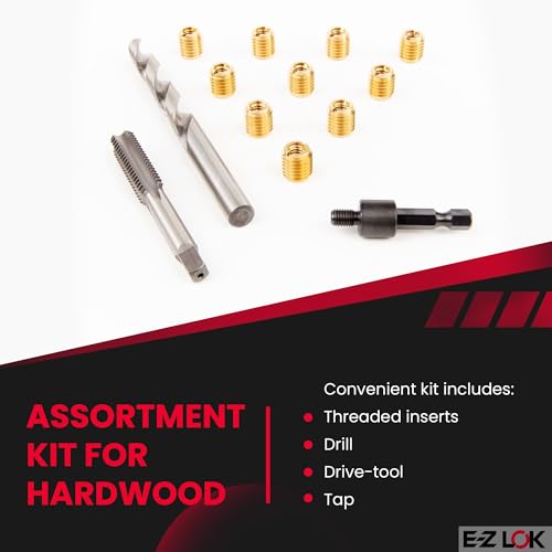 E-Z LOK Thread Repair Kit, 0.25-20 - size: 1/4-20, style: Brass
