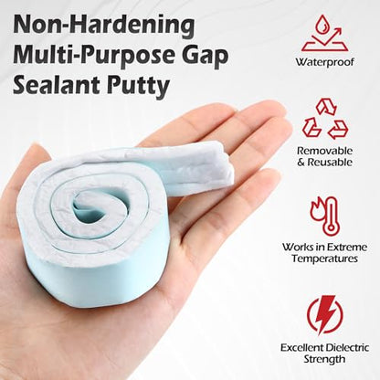 1 Pack Moldable Silicone Putty White Pre-Cut Strips - color: White, size: Pre-Cut Strips