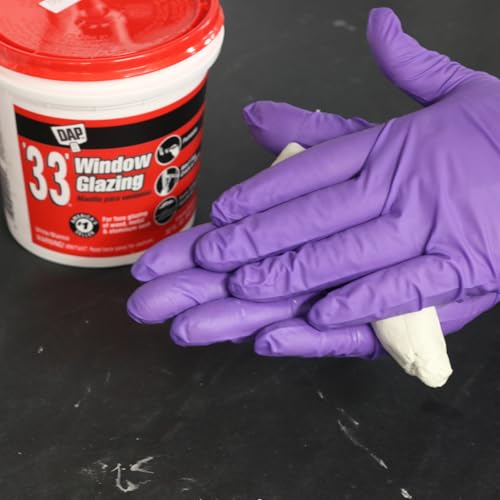 DAP '33' Window Glazing, White, 16 Oz (7079812121) - size: 16 oz