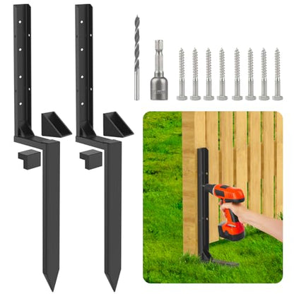Longer Reinforced Fence Post Repair Kit - 41 Inch - size: 2 Pack Reinforced