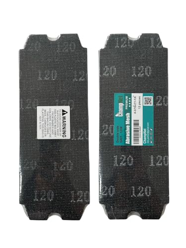Sand Screen Sanding Mesh Sheets Grit 120, 12 Pack, 4-3/16" x 11-1/4", Medium Grit Sandpaper Mesh for Wood, Drywall, and Metal - style: #120-12pcs