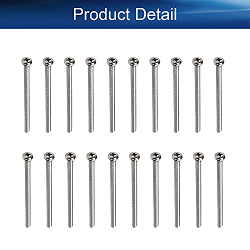 30Pcs M4-0.7 x 70mm Pan Head Phillips Machine Screws - size: M4 x 70mm