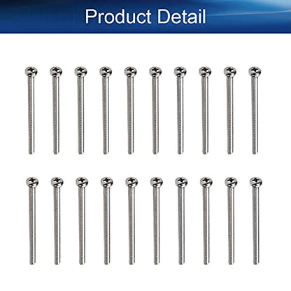 30Pcs M4-0.7 x 70mm Pan Head Phillips Machine Screws - size: M4 x 70mm