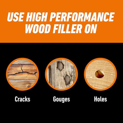 Gorilla All Purpose Wood Filler Kit, with Putty Knife and Sanding Block - size: 1 - Pack