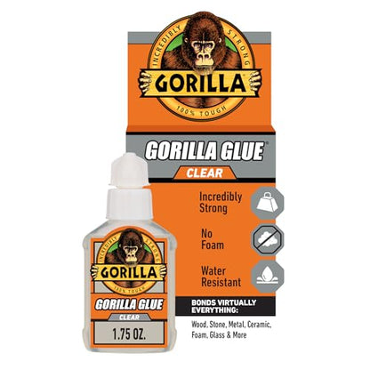Gorilla Clear Glue, All Purpose, 1.75 oz Bottle - size: Bottle 1.75oz, style: Bottle 1 Pack