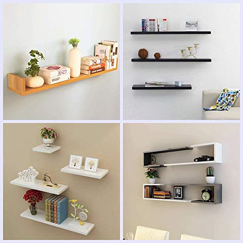 4pcs 5 inch Floating Shelf Invisible Support Bracket,Hidden Shelf Support Brackets Hardened Concealed Floating Shelf Blind Wall Shelf Floating Shelf Metal Brackets - size: 5Inch--4pcs