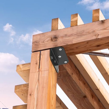2x4 Galvanized Corner Brace – Heavy Duty L Bracket (4-Pack) - size: 2x4 inch ( 4 Pack )